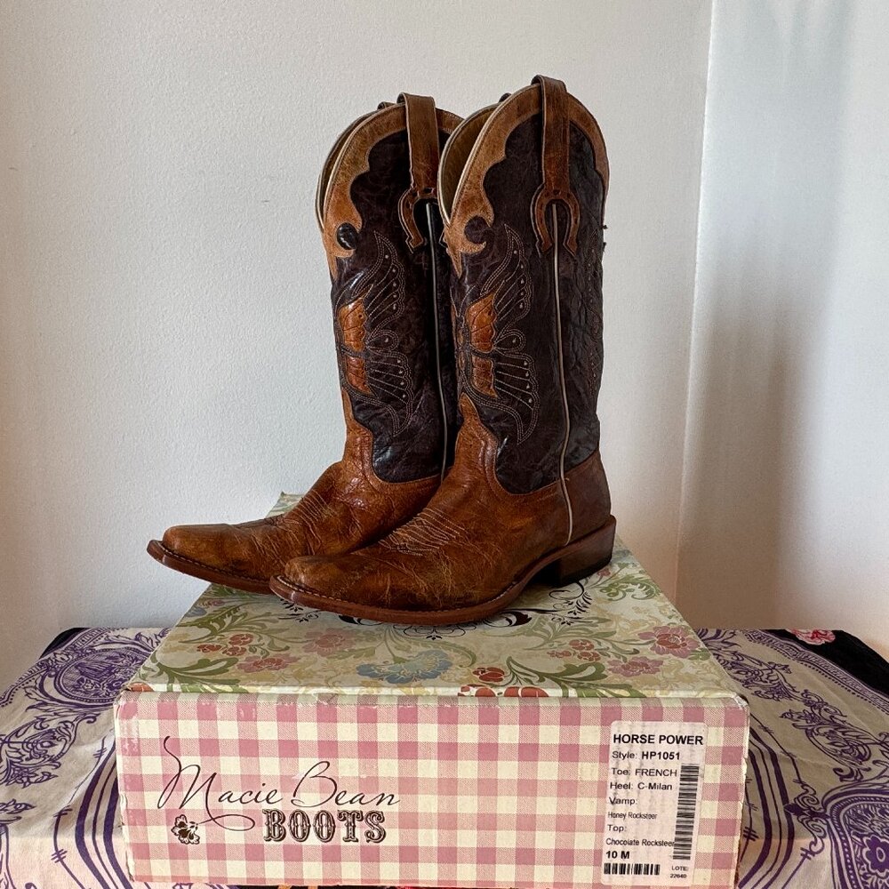 Macie Bean Cowboy Boots Sz 10